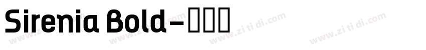 Sirenia Bold字体转换